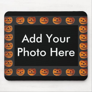 Tapis De Souris Image vintage Jack o' Lantern Motif du cadre