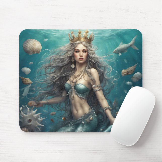 Tapis De Souris Imaginaire de sirène (Avec souris)