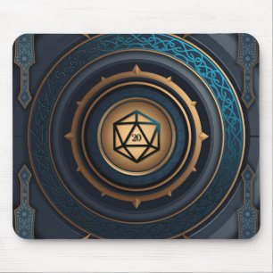 Tapis De Souris Imaginaire Polyédrique D20 Dice Tabletop RPG