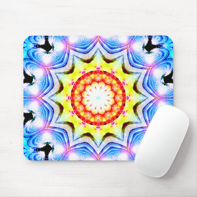 Tapis De Souris Imaginaire Prêtre Mage Magique Vibrant Mandela (Avec souris)
