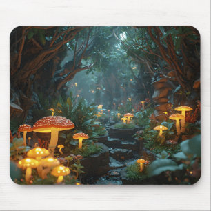 Tapis De Souris Imaginaire Rivière aux champignons - Terres noctur