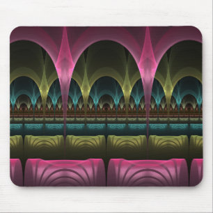 Tapis De Souris Imaginaire spécial Motif Abstrait coloré Fractal