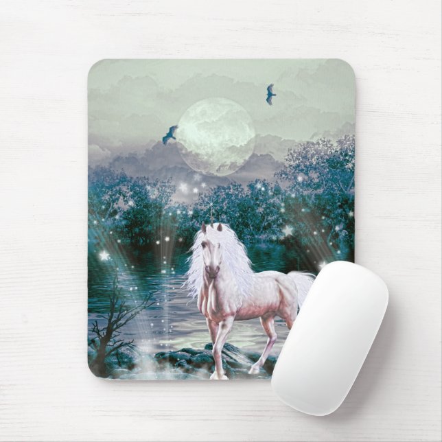 Tapis De Souris Imaginaire Unicorn (Avec souris)