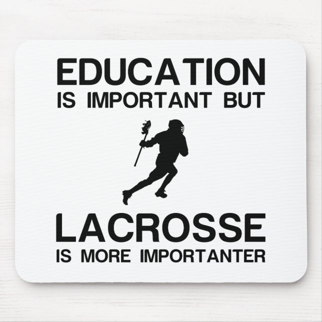 TAPIS DE SOURIS IMPORTATEUR DE LACROSSE D'IMPORTANCE POUR L'EDUCAT (Devant)