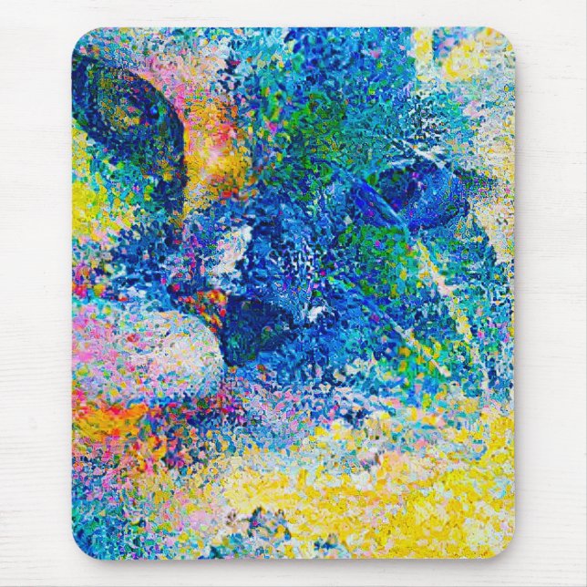 Tapis De Souris Impression Abstraite dynamique (Devant)