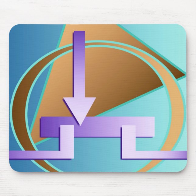 Tapis De Souris Impression art numérique "Diagramme de circuit" (Devant)