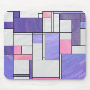 Tapis De Souris Impression blanc rose rose clair