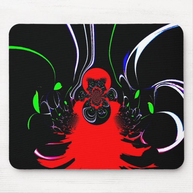 Tapis De Souris Impression d'art fluide Kaleidoscope (Devant)