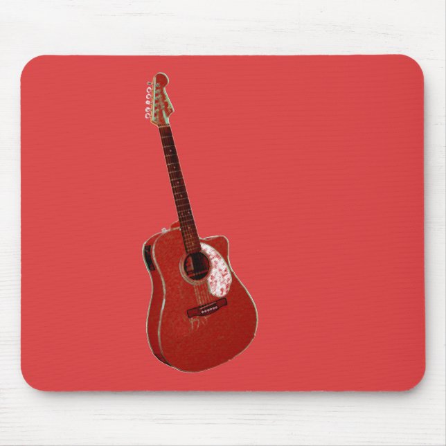 Tapis De Souris Impression d'art guitare (Devant)