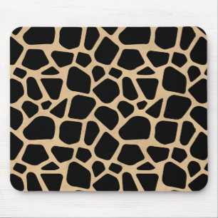 Tapis De Souris Impression de girafe Brown noire