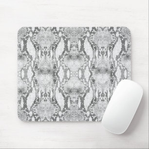 Tapis De Souris Impression de peau de serpent blanc