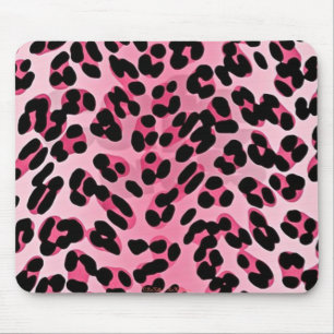 Tapis De Souris Impression guépard rose RAB Rockabilly