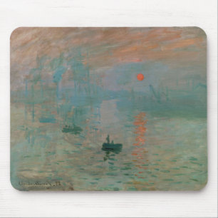 Tapis De Souris Impression, Soleil Levant par Claude Monet 1872