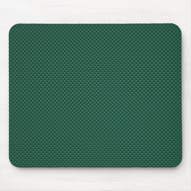 Tapis De Souris Impression turquoise vert en fibre de carbone (Devant)
