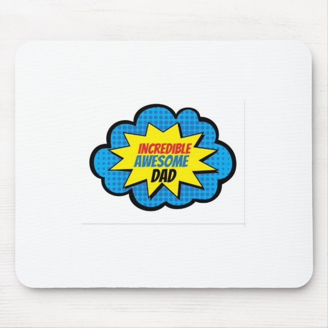 Tapis de souris impressionnant incroyable de papa (Devant)