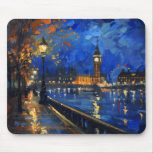 Tapis De Souris Impressionnisme de nuit à Londres