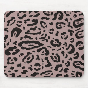 Tapis De Souris Imprimé Animal Léopard Rose Mauve