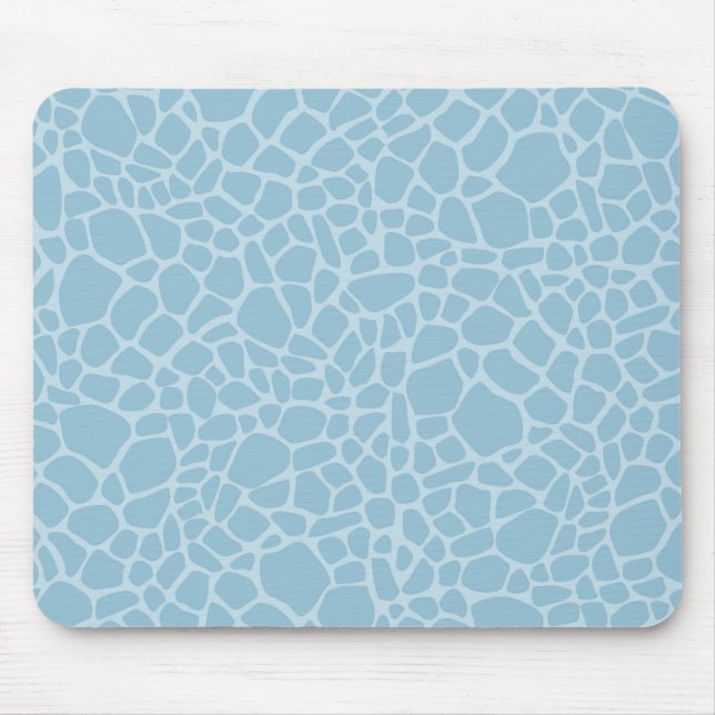 Tapis De Souris Imprimer Giraffe Bleue (Devant)