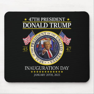 Tapis De Souris Inauguration du président Donald Trump 2025 Uni- T