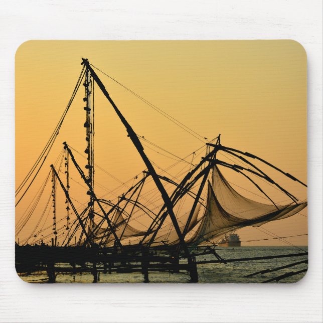 Tapis De Souris India - Chinese fishing nets, fort kochi (Devant)