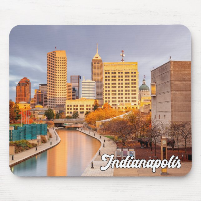 Tapis De Souris Indianapolis, Indiana, États-Unis (Devant)