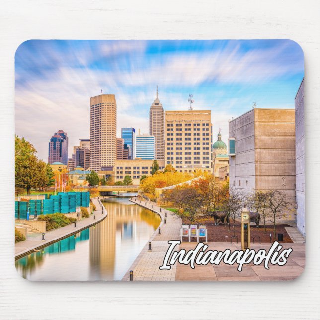 Tapis De Souris Indianapolis, Indiana, États-Unis (Devant)