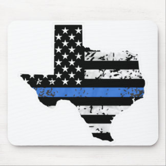 Tapis De Souris Indicateur de ligne bleu mince Texas