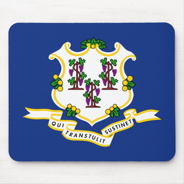 Tapis De Souris Indicateur d'état Connecticut (Devant)