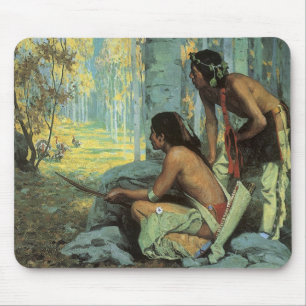 Tapis De Souris Indiens d'autrefois, Les chasseurs de dindon de Ta