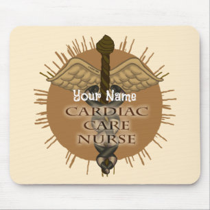 Tapis De Souris Infirmière cardiaque Caduceus mousepad