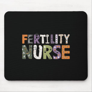 Tapis De Souris Infirmière De Fertilité Halloween Éffrayant Infirm