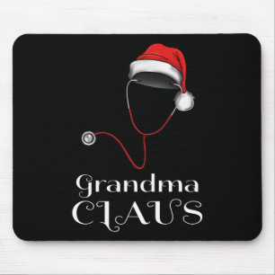 Tapis De Souris Infirmière Noël grand-mère Claus correspondant Pyj