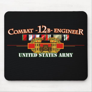 Tapis De Souris Ingénieur de combat 12B OEF OIF
