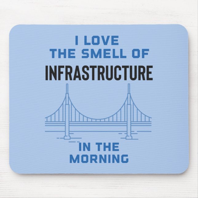 Tapis De Souris Ingénieur de pont de génie civil amusant (Devant)