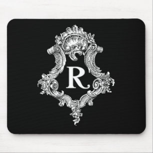 Tapis De Souris Initiale R Monogramme