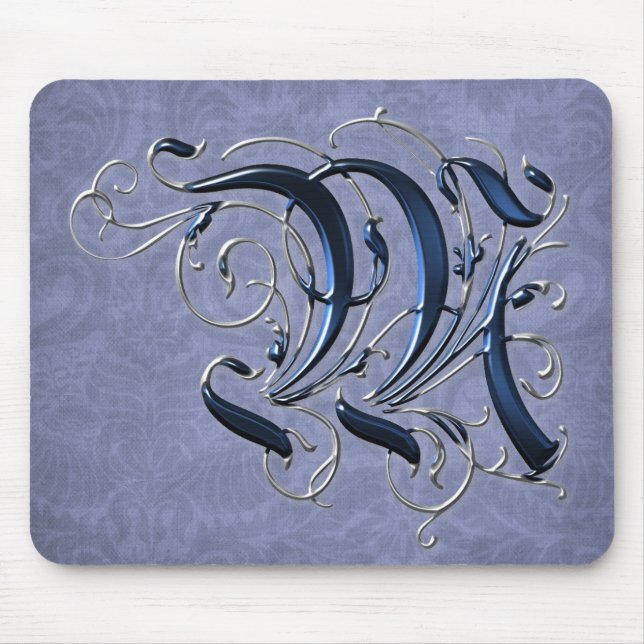 Tapis De Souris Initiale vintage M (Devant)