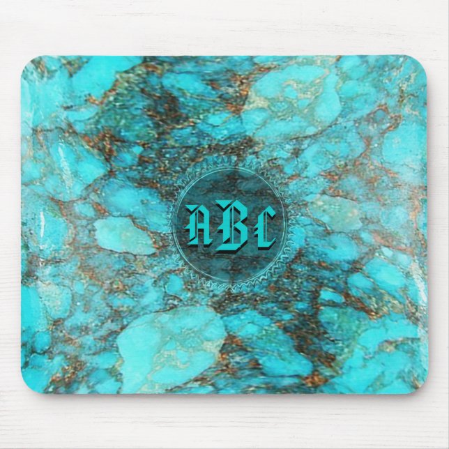 Tapis De Souris Initiales CustomizeABLEs de monogramme de (Devant)