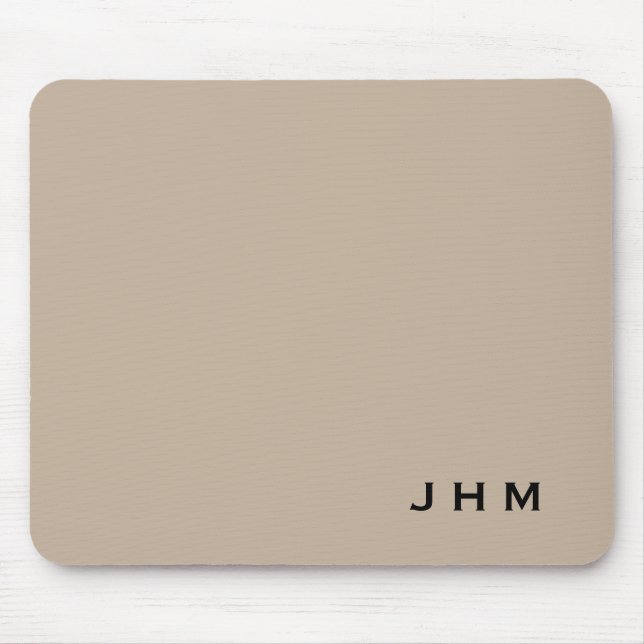 Tapis De Souris Initiales professionnelles de monographies beige e (Devant)