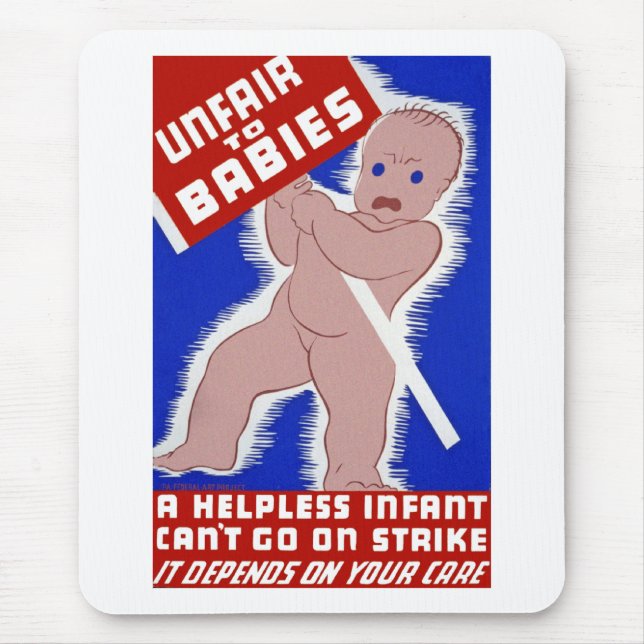 Tapis De Souris Injuste envers les bébés (Devant)