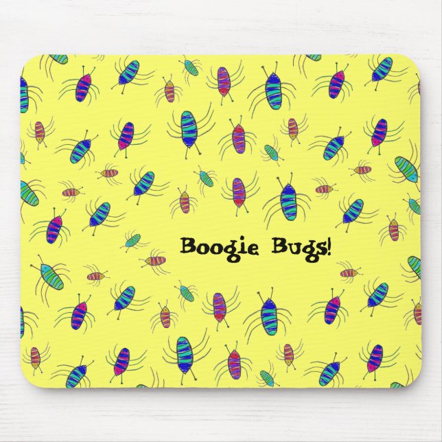 Tapis De Souris Insectes de boogie ! (Devant)