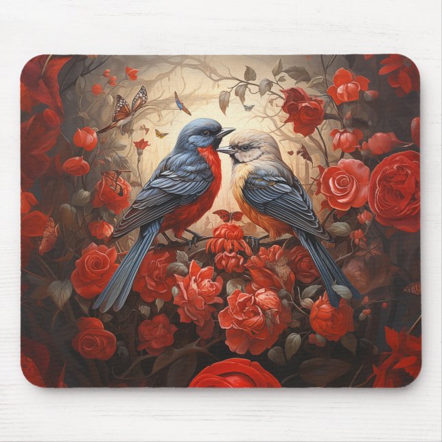 Tapis De Souris Inséparables mignons (Devant)
