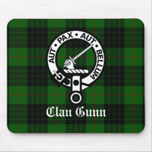Tapis De Souris Insigne de Clan Gunn et Tartan