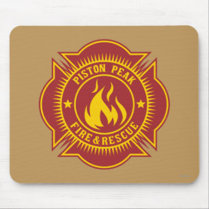 Tapis De Souris Insigne de feu et de Secourt de Piston Peak