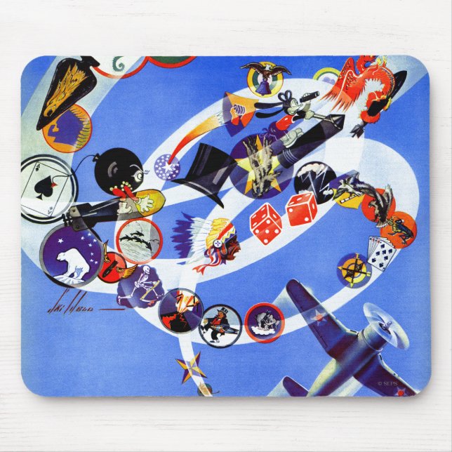 Tapis De Souris Insigne de l'escadron (Devant)