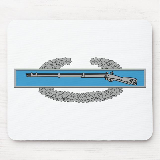 Tapis De Souris Insigne de l'Infanteur de combat CIB Armée Vétéran (Devant)
