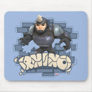 Tapis De Souris Insigne de personnage de Rhino