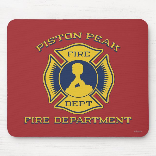 Tapis De Souris Insigne du service d'incendie de Piston Peak (Devant)