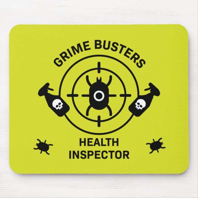 Tapis De Souris Inspecteur de la santé (Devant)