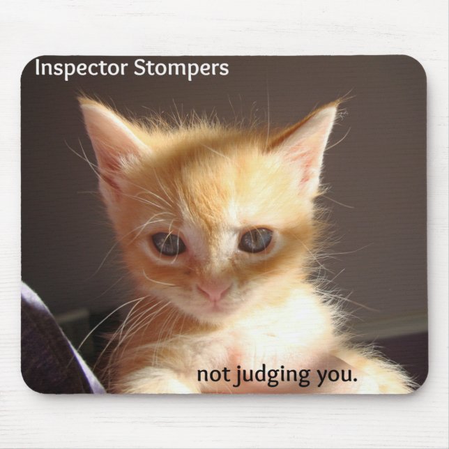 Tapis De Souris Inspecteur Stompers, ne vous jugez pas (Devant)