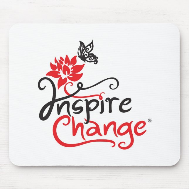 Tapis De Souris Inspirez le changement Mousepad (Devant)